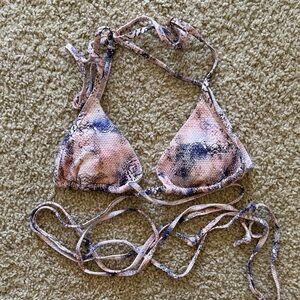 victoria secret snake print strappy bikini top:)